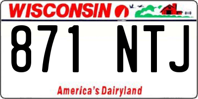 WI license plate 871NTJ