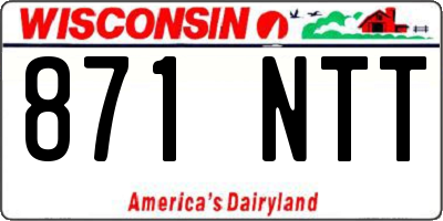 WI license plate 871NTT