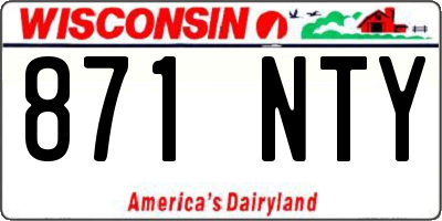 WI license plate 871NTY