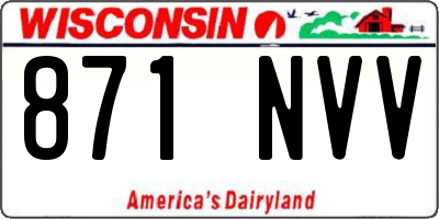 WI license plate 871NVV