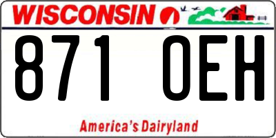 WI license plate 871OEH