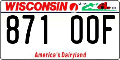 WI license plate 871OOF