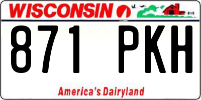 WI license plate 871PKH