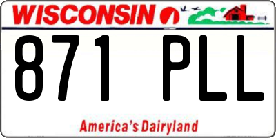 WI license plate 871PLL