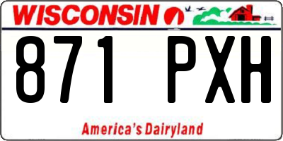 WI license plate 871PXH