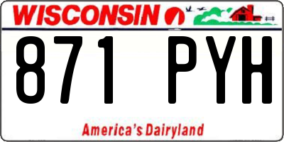 WI license plate 871PYH
