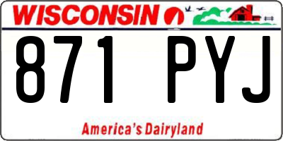 WI license plate 871PYJ
