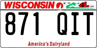 WI license plate 871QIT
