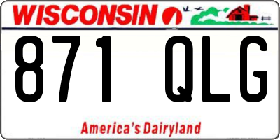 WI license plate 871QLG