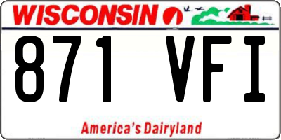 WI license plate 871VFI
