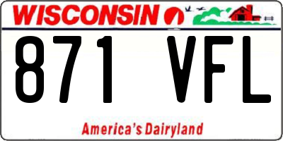 WI license plate 871VFL