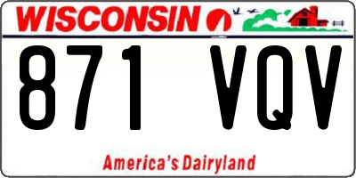 WI license plate 871VQV