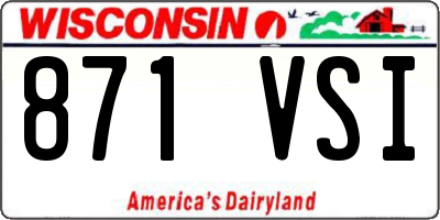 WI license plate 871VSI