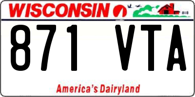 WI license plate 871VTA
