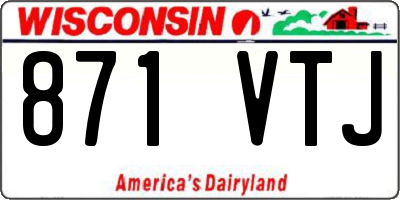 WI license plate 871VTJ