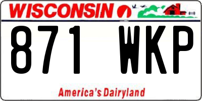 WI license plate 871WKP