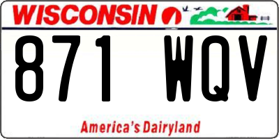 WI license plate 871WQV