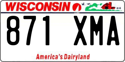 WI license plate 871XMA