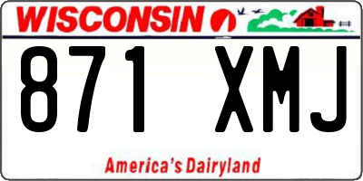 WI license plate 871XMJ