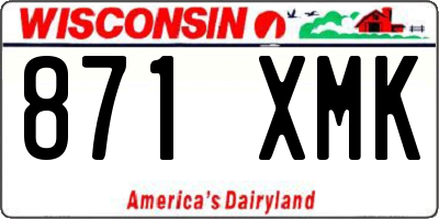 WI license plate 871XMK