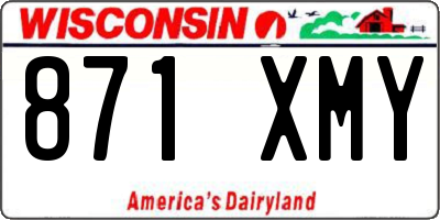 WI license plate 871XMY