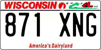 WI license plate 871XNG