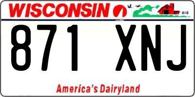 WI license plate 871XNJ