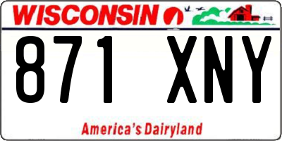 WI license plate 871XNY