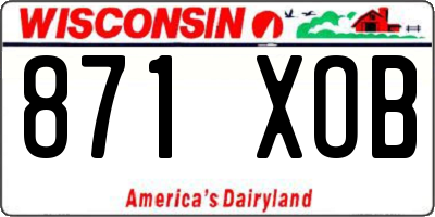 WI license plate 871XOB