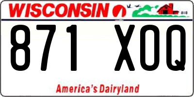 WI license plate 871XOQ