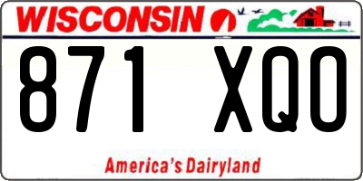 WI license plate 871XQO