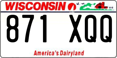 WI license plate 871XQQ