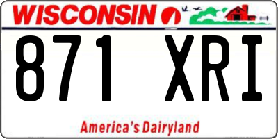 WI license plate 871XRI