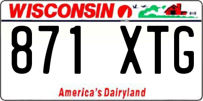 WI license plate 871XTG