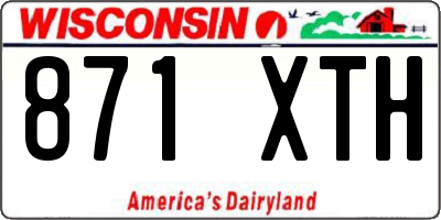 WI license plate 871XTH