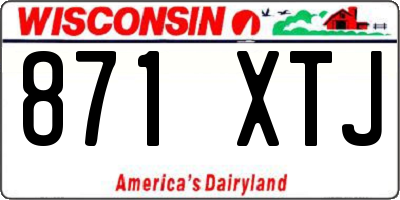 WI license plate 871XTJ