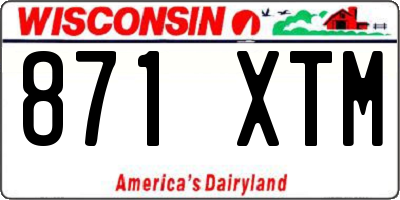 WI license plate 871XTM