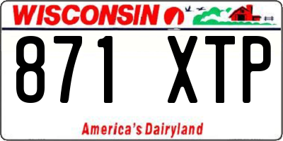 WI license plate 871XTP