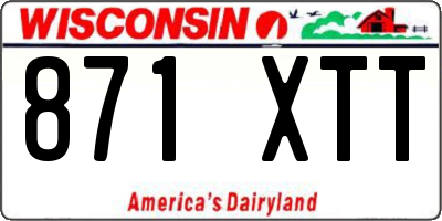 WI license plate 871XTT