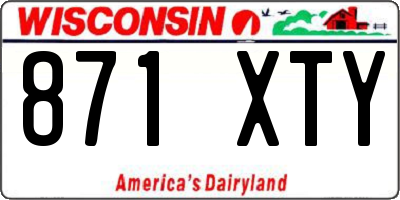 WI license plate 871XTY