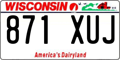WI license plate 871XUJ