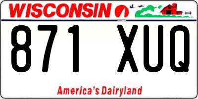 WI license plate 871XUQ