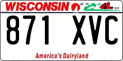 WI license plate 871XVC