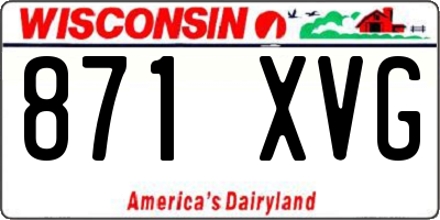 WI license plate 871XVG