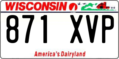 WI license plate 871XVP