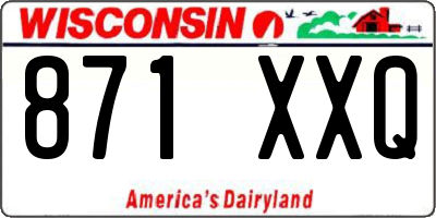 WI license plate 871XXQ