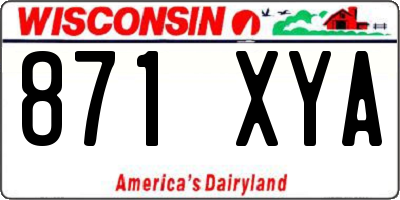 WI license plate 871XYA