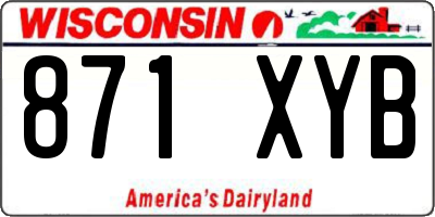 WI license plate 871XYB