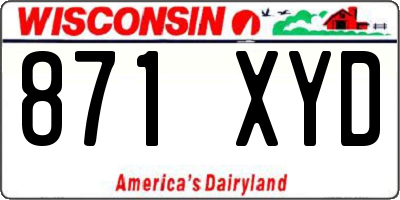 WI license plate 871XYD