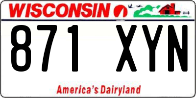 WI license plate 871XYN